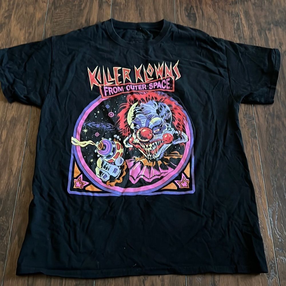 Killer Klowns From Outer Space Mens T Shirt Black size L awesome clown graphic